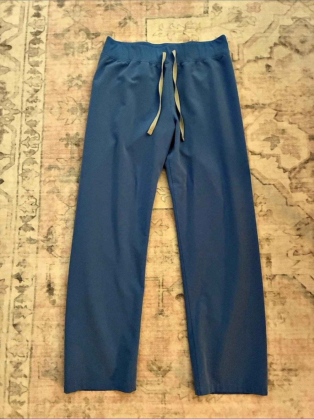 FIGS Livingston Scrub Pants Straight Leg Blue Large